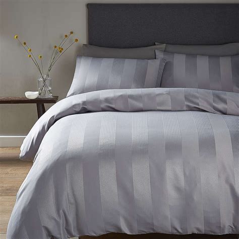 Linen Gray And White Striped Bedding at Zachary Hunter blog