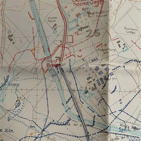 Ypres Salient Hellfire Corner Belgium WW1 Trench Map 1:10,000 28 NW4 May 1918 - British Military ...