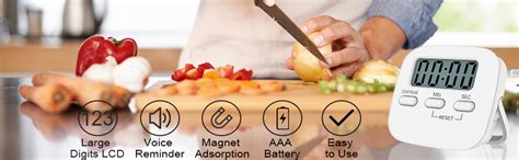 Buy Baskety Digital Kitchen Timer Magnetic Countdown Cooking Kitchen ...