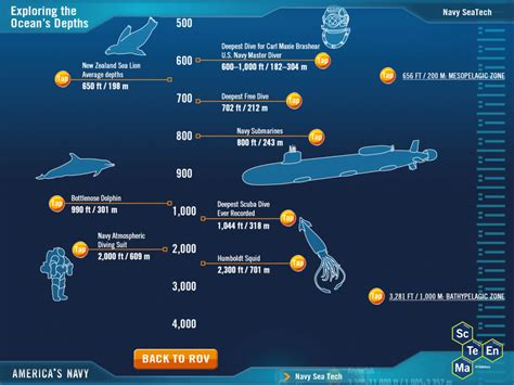 Navy App, SeaPerch, Deep Sea chart. 4 H Club, Ocean Depth, Bottlenose Dolphin, Free Diving ...