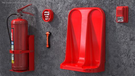3D Double Fire Extinguisher Fiberglass Stand | 3D Molier International