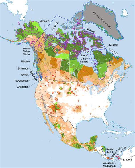 North American Population Map
