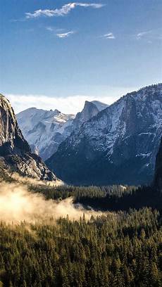 Iphone 11 Wallpaper Yosemite by Yosemite National Park Mountain Mist Forest Android Iphone 11 Wallpaper Yosemite
