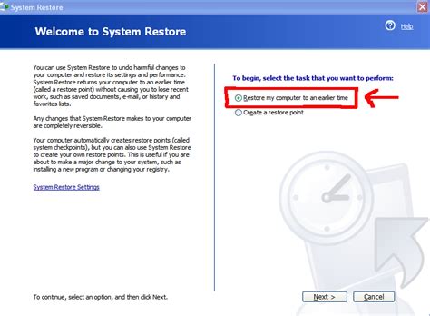 Image result for Run System Restore Windows 1.0