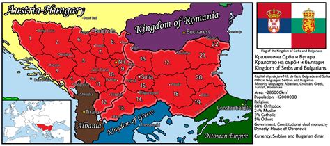 The Kingdom of Serbs and Bulgarians (1900) : r/imaginarymaps