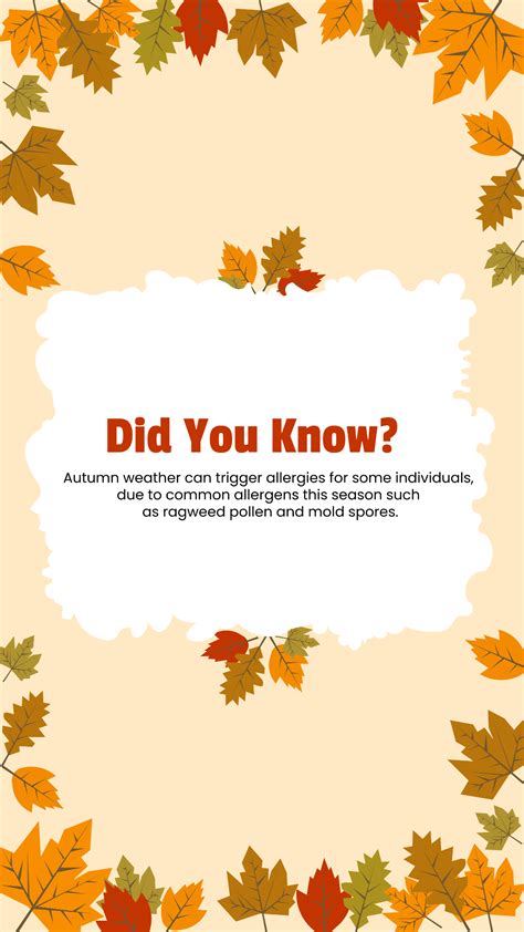 Free Did You Know Autumn Fun Facts Instagram Post Template to Edit Online