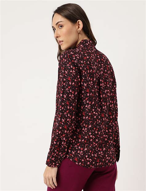 Buy Linen Floral Printed Regular Fit Shirt at Marks & Spencer