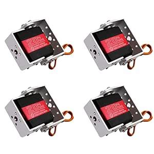 Buy 4Pcs RCmall RDS3218 20KG Dual Shaft U Mount RC Digital Servo ...