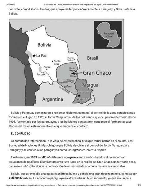 SOLUTION: La guerra del chaco el conflicto armado m s importante del ...