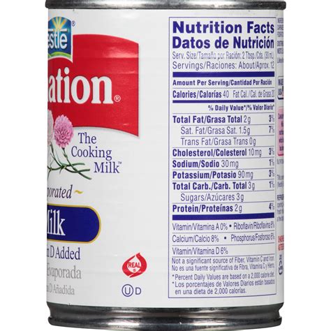 Carnation Evaporated Milk Label