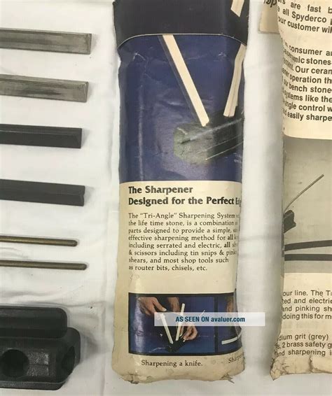 U. S. A. Vintage Spyderco Tri - Angle Sharpmaker Knife Sharpener 203 MF ...