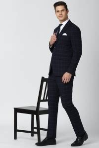 PETER ENGLAND Single Breasted Checkered Men Suit - Buy PETER ENGLAND ...