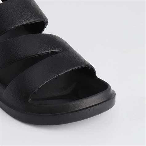 Men's Zigzag Black Waterproof Sandals - (MS1)