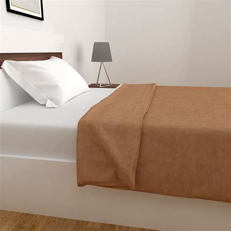 Buy Home Centre Florence Solid Single Bed Blanket 1.50 m x 2.0 m ...