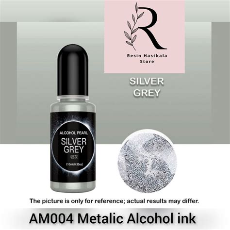Silver Grey Metallic Alcohol Ink (10 ML) – Resinhastkala Store