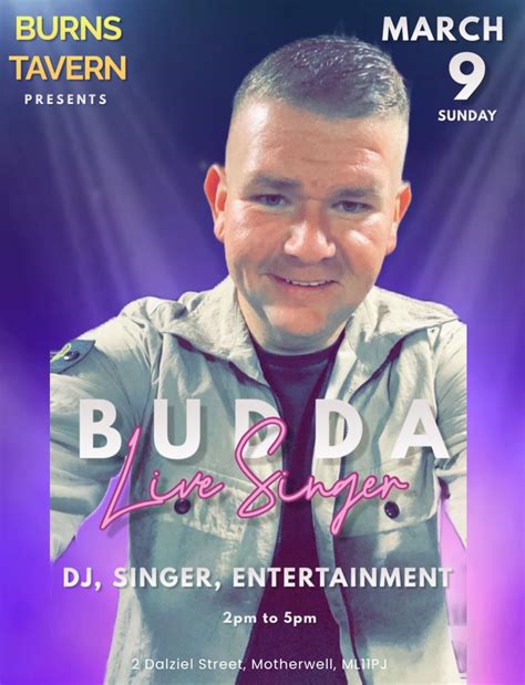 Budda , 2 dalziel street, Motherwell, 9 March 2025 | AllEvents