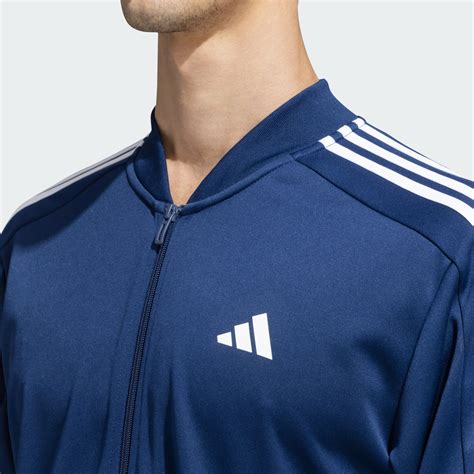 adidas 3 Stripes Plain AEROREADY Track Suit - Blue | adidas India