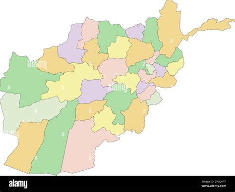 Afghanistan - Highly detailed editable political map Stock Vector Image & Art - Alamy