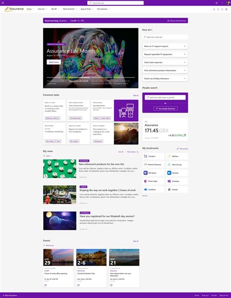 Image result for Intranet Homepage Examples