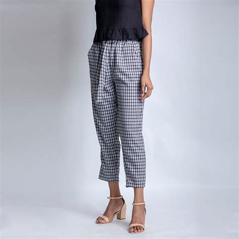 Checked Paper Bag Pants - Color Theory