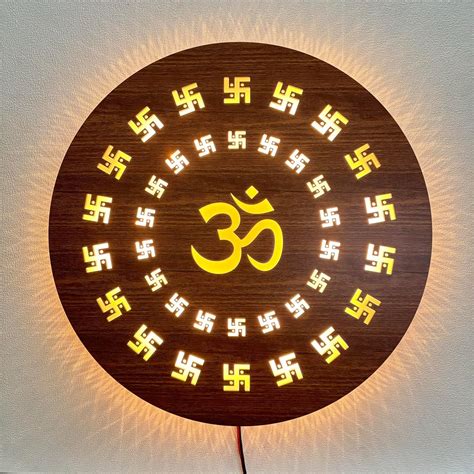 Buy BAPUBEBE OM Swastik Design Stickers for, Wall Hanging, Decor, Art ...