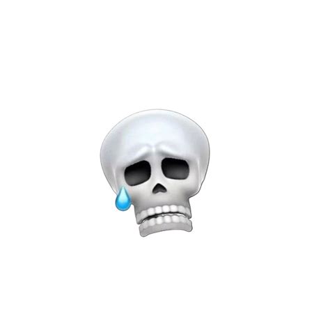 🔥 Crying Skull Face Emoji Transparent PNG | CBEditz