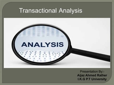 Image result for Transactional Analysis PowerPoint
