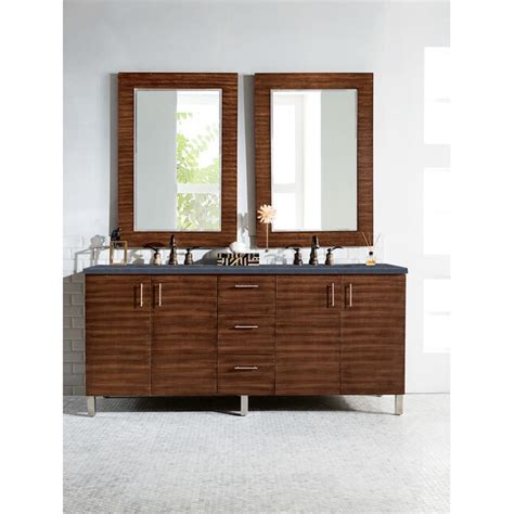 James Martin Vanities Metropolitan 72-in American Walnut Undermount ...
