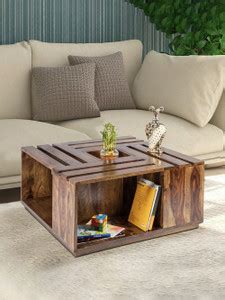Allie Wood Sheesham ( Rosewood ) Solid Wood Coffee Table Price in India ...