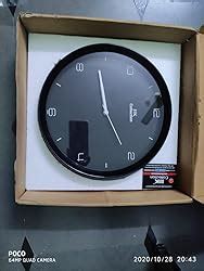 Buy IIK COLLECTION Plastic Round Analogue Wall Clock with Glass for ...