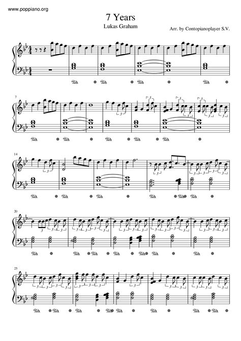 Lukas Graham-7 Years Sheet Music pdf, - Free Score Download ★