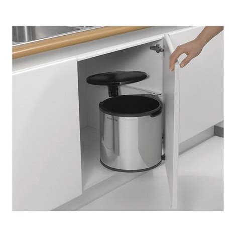 Hafele Dustbin Deluxe Bright Steel 15L — Saini World