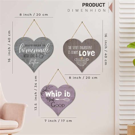 Kitchen Sign MDF Wood Wall Hanging for Kitchen and Restaurant Wall Dec ...