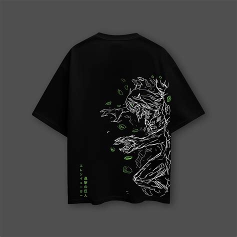 Attack on Titan black t-shirt - Oversized Titan Awakening Tee | Vlack ...