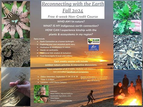 Fall 2024 Reconnecting with the Earth : Free 4-week non-credit course ...