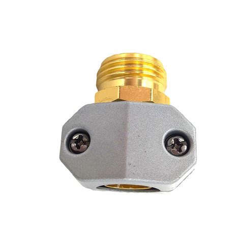 Hanobo Aluminium Male Hose Clamp Mender Garden Hose Repair Coupler ...