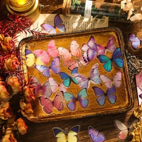 Butterfly Museum series retro stickers