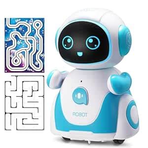 HAIOUMM Robot Toys for Girls, Rechargeable Smart Robots for Kid ...