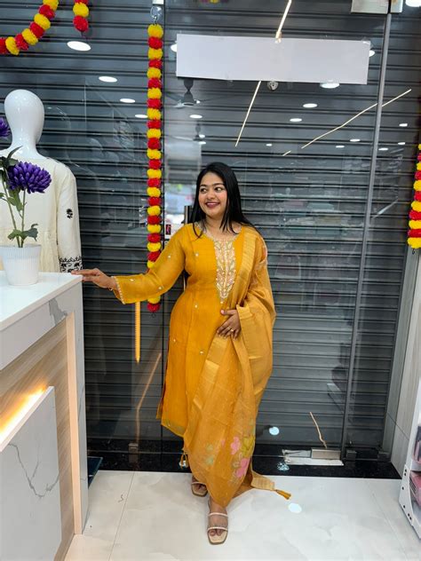 Mustard Yellow 3-Piece Function Wear Set A- 1547 – Hand Picked By Vismaya