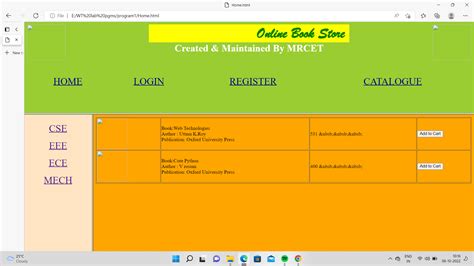 HTML Library Project 的图像结果