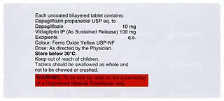 Daparyl V 10/100 MG | Order Daparyl V 10/100 MG Tablet Sr Online at ...
