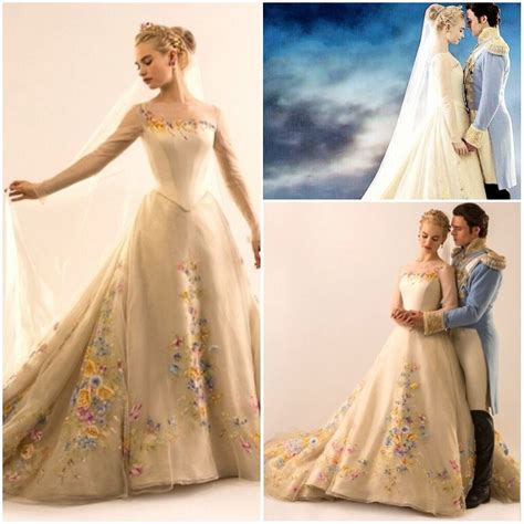 2015 Wedding Dress Lily James Cinderella Wedding Dresses Sheer Bateau ...
