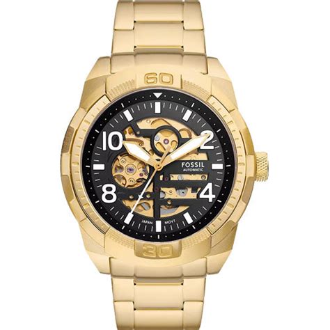 Fossil Bronson Black Dial Men 48mm