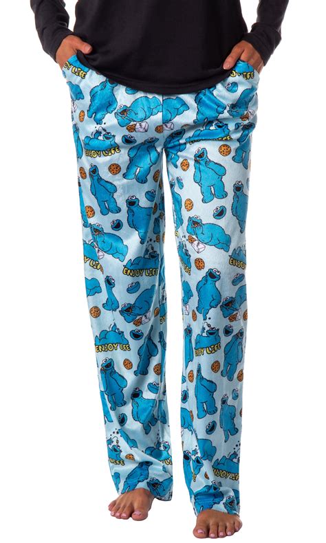 Sesame Street Women's Cookie Monster Enjoy Life Tossed Print Sleep ...