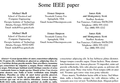 Image result for Ieee Format