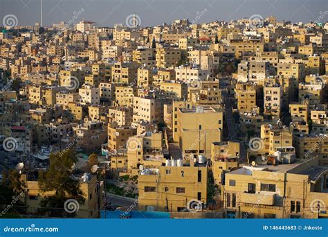 Amman Capital City of Jordan Houses a Pattern Panorama Asia Stock Image - Image of outdoor ...