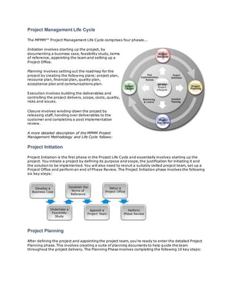 Project Management Life Cycle PDF 的图像结果