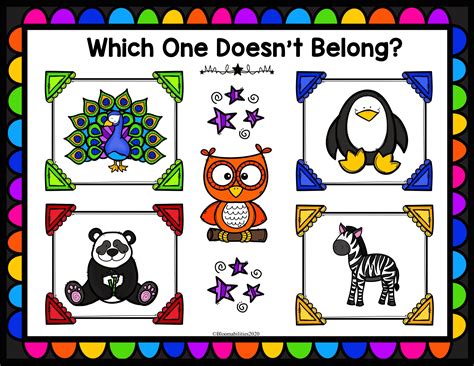 Which One Doesn't Belong? Kindergarten Edition