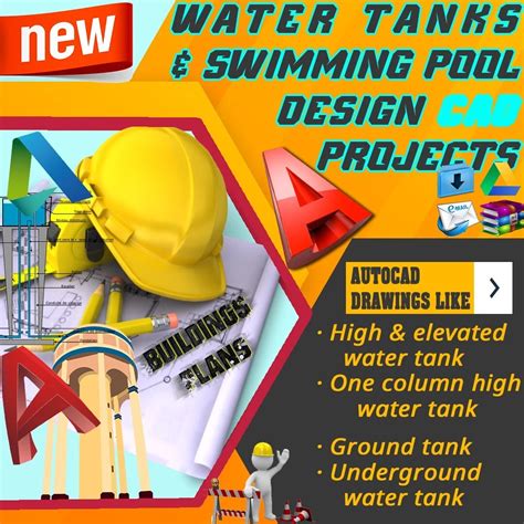 45 Autocad Drawings Dwg Files 2d For Water Tanks & India | Ubuy