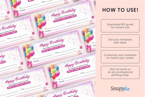 Birthday Gift Card Design